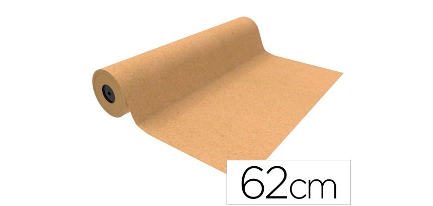 Papel de regalo basika kraft liso ancho 62 cm longitud 80 m