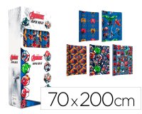 Papel de regalo basika marvel rollo ancho 70 cm longitud 2 mt diseños surtidos