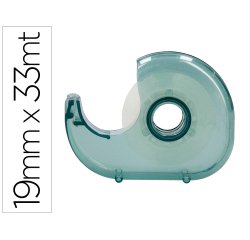 Miniportarrollo liderpapel ecouse 100% plastico reciclado para cinta de 33 mt x 19 mm