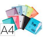 Carpeta liderpapel dossier broche transparente din a4 paquete de 12 unidades colores surtidos
