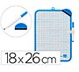 Pizarra blanca liderpapel 18x26 cm doble cara lisa y cuadriculada con rotulador y borrador