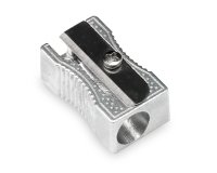 Sacapuntas q-connect metalico rectangular 1 uso