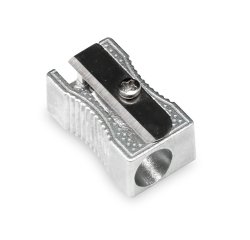 Sacapuntas q-connect metalico rectangular 1 uso