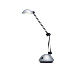 Lampara de oficina archivo 2000 con brazo doble articulado regulable en altura led 3w color plata
