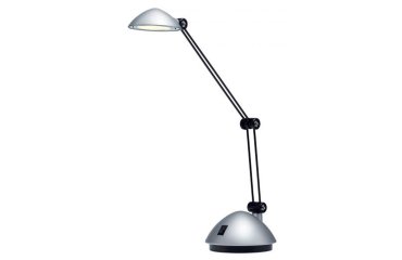 Lampara de escritorio archivo 2000 led 3w 200lm brazo articulado luz calida plata metalizado