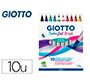 Rotulador giotto turbo soft brush punta de pincel caja de 10 unidades colores surtidos
