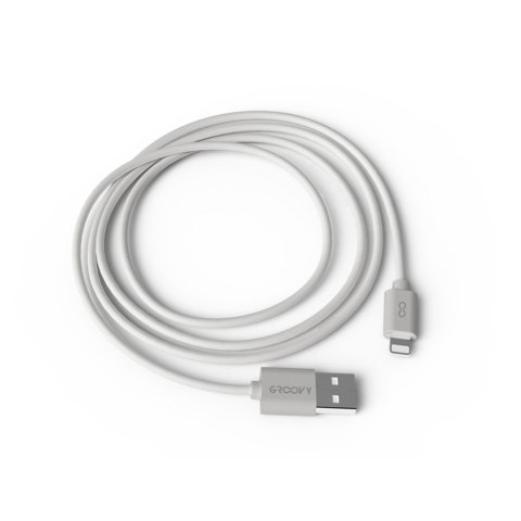 Cable groovy usb 2.0 a apple lightning longitud 1,5 m color blanco