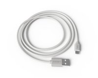 Cable groovy usb-a a micro usb longitud 1 mt color blanco