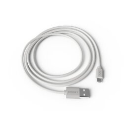 Cable groovy usb-a a micro usb longitud 1 mt color blanco