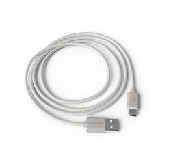 Cable groovy usb-a a tipo c longitud 1 mt color blanco