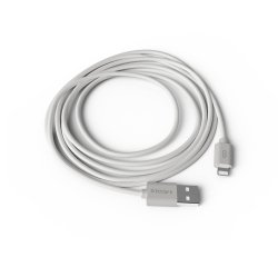 Cable groovy usb 2.0 a apple lightning longitud de cable 2 metros color blanco