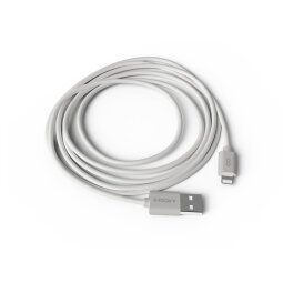 Cable groovy usb 2.0 a apple lightning longitud de cable 2 metros color blanco