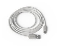 Cable groovy usb-a a tipo c longitud 2 mt color blanco