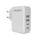 Cargador de pared Groovy 4 usb color blanco