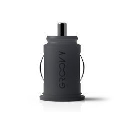 Cargador de coche Groovy 2 usb gris oscuro