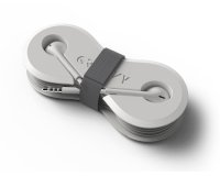Auriculares groovy con microfono y estuche conector jack 3,5 mm color blanco
