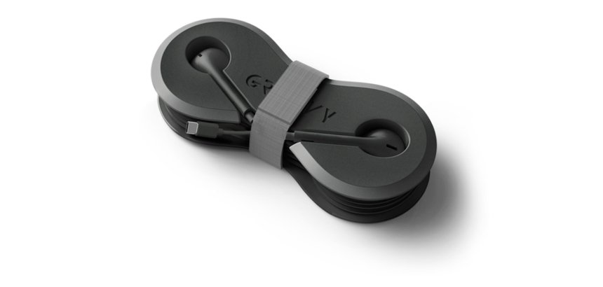 Auriculares groovy con microfono y estuche conector tipo-c color negro