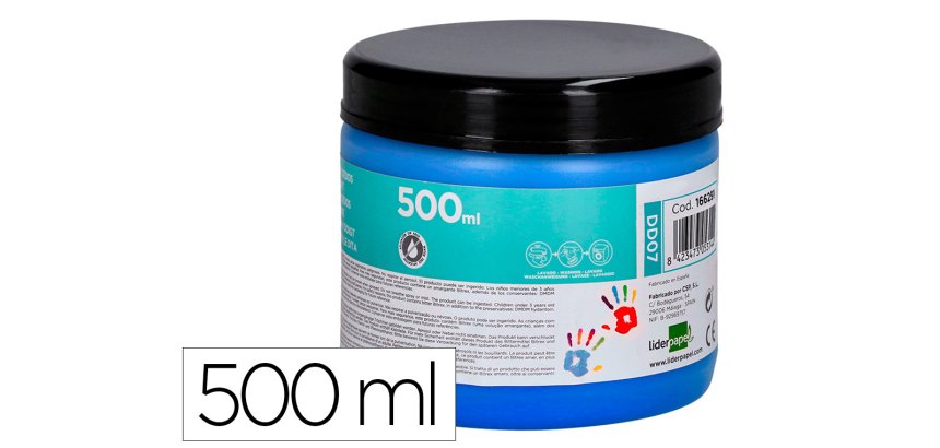 Pintura dedos liderpapel - Tarrina de 500 ml