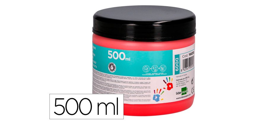 Pintura dedos liderpapel - Tarrina de 500 ml