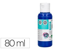 Pintura acrilica liderpapel bote de 80 ml azul ultramar