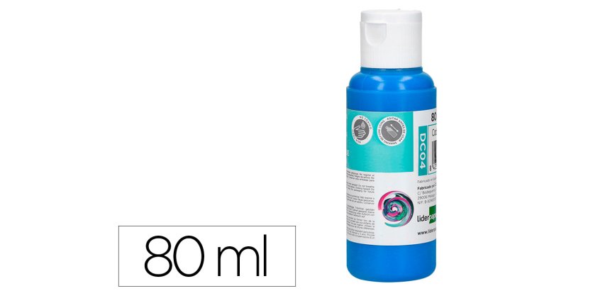 Pintura acrílica Liderpapel - Bote de 80 ml