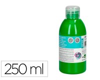 Pintura acrilica liderpapel bote de 250 ml verde