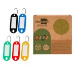 Llavero portaetiquetas liderpapel ecouse fabricado en plastico reciclado caja de 100 unidades
