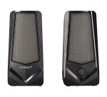 Altavoces q-connect bluetooth con iluminación rgb pot encia maxima 2x3w control de volumen color negro