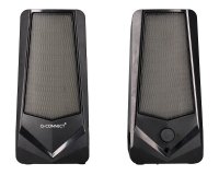 Altavoces q-connect bluetooth con iluminación rgb pot encia maxima 2x3w control de volumen color negro