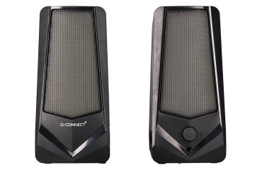 Altavoces q-connect bluetooth con iluminación rgb pot encia maxima 2x3w control de volumen color negro