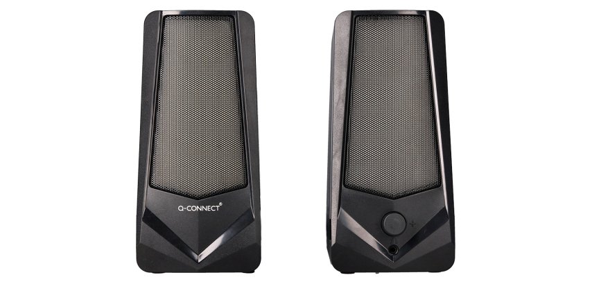 Altavoces q-connect bluetooth con iluminación rgb pot encia maxima 2x3w control de volumen color negro