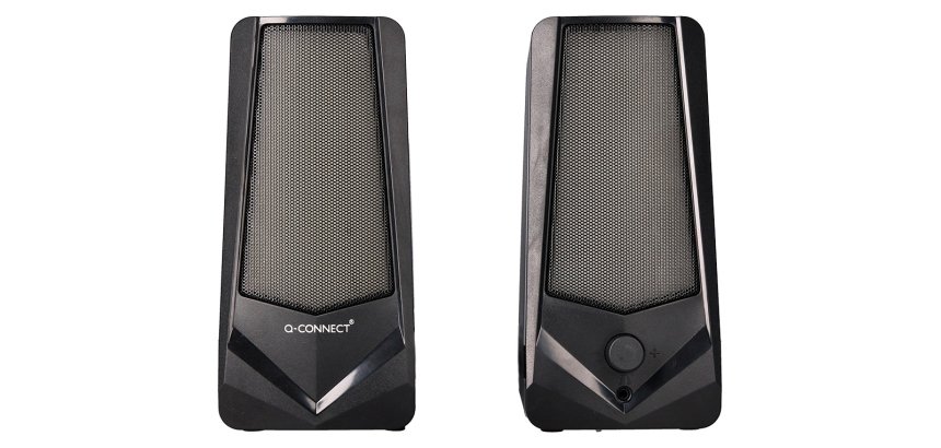 Altavoces q-connect bluetooth con iluminación rgb pot encia maxima 2x3w control de volumen color negro