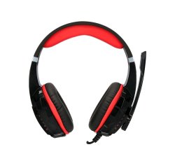 Auricular q-connect con microfono ajustable e iluminacion led color negro