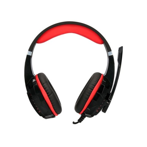 Auricular q-connect con microfono ajustable e iluminacion led color negro