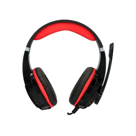 Auricular q-connect con microfono ajustable e iluminacion led color negro