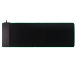 Alfombrilla de escritorio XL q-connect gaming con cargador inalambrico e iluminacion rgb color negro 800x300x4 mm