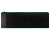 Alfombrilla de escritorio XL q-connect gaming con cargador inalambrico e iluminacion rgb color negro 800x300x4 mm