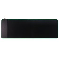 Alfombrilla de escritorio XL q-connect gaming con cargador inalambrico e iluminacion rgb color negro 800x300x4 mm