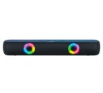 Barra de sonido q-connect bluetooth con iluminacion led y control de volumen color negro