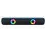 Barra de sonido q-connect bluetooth con iluminacion led y control de volumen color negro
