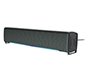 Barra de sonido q-connect para pc con iluminación led color negro