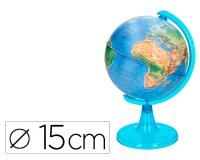 Globo terraqueo liderpapel mapa fisico diametro 15 cm