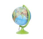 Globo terraqueo liderpapel con luz fisico y politico diametro 26 cm
