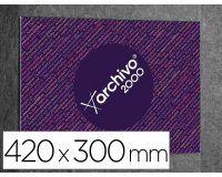 Expositor mural archivo 2000 premium de pared con adhesivo poliestireno transparente din a3 horizontal 420x300 mm