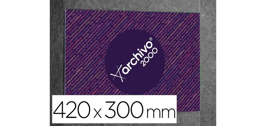 Expositor mural archivo 2000 con adhesivo poliestireno transparente din a3 horizontal 420x305 mm