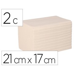 Servilleta bunzl greensource celulosa blanca plegado zig-zag 2 capas 21x17 cm caja de 9000 unidades