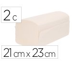 Toalla secamanos bunzl greensource celulosa blanca plegado en v 2 capas 21x23 cm caja de 20 paquetes de 200