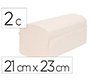 Toalla secamanos bunzl greensource celulosa blanca plegado en v 2 capas 21x23 cm caja de 20 paquetes de 200