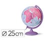 Globo terraqueo nova rico con luz base y meridiano color morado diametro 25 cm