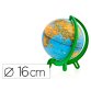 Globo terraqueo nova rico mini giacomino base de plastico alta resistencia 16 cm diametro